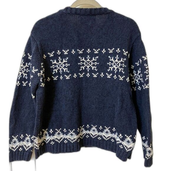 Vintage navy snowman sweater - Picture 2 of 8